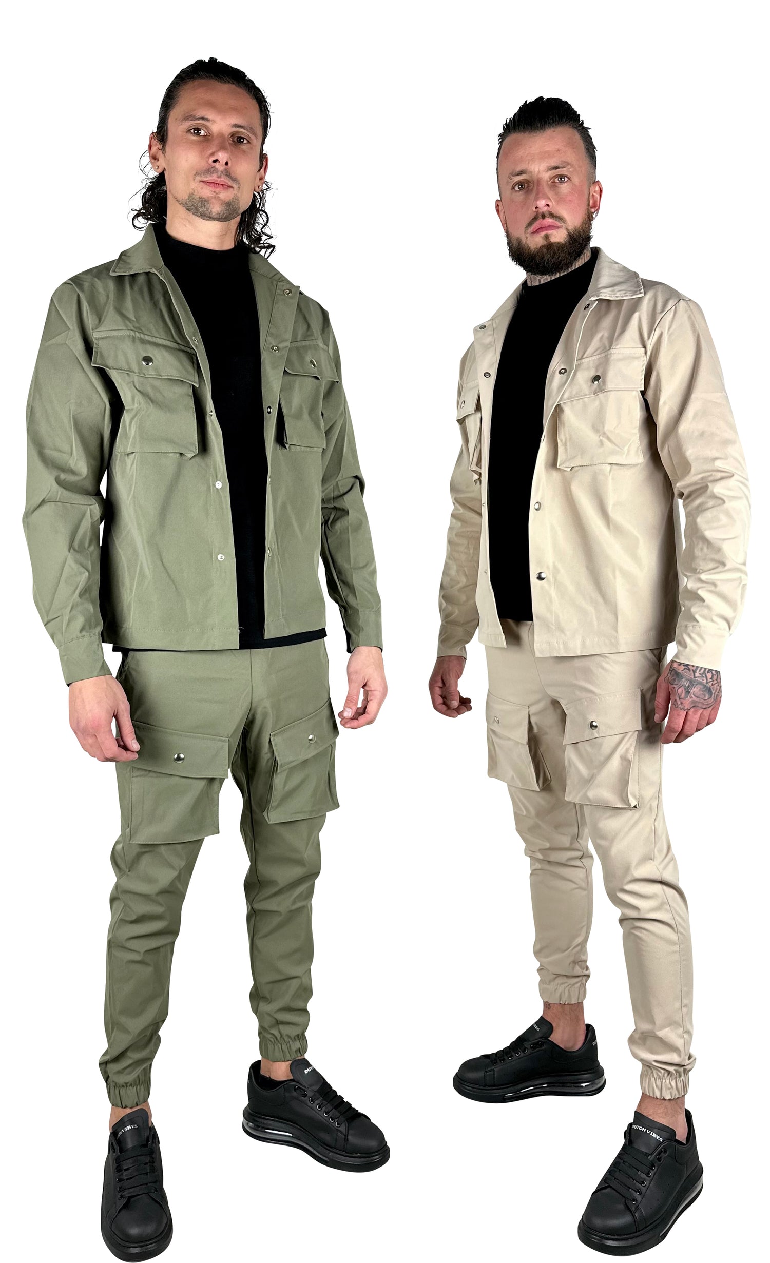 THE MIKES CARGO TRACK SUIT - GREEN - Mike&